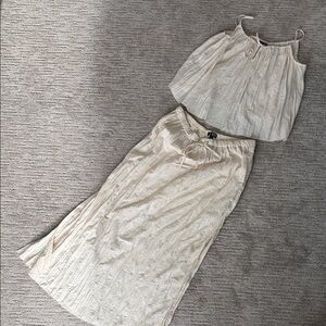 J. Crew Ivory Skirt Set